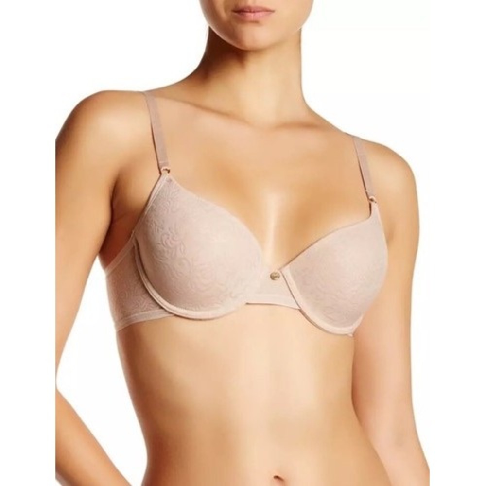 Natori Sheer Jacquard Cafe Underwire T-Shirt Bra Size 36B
